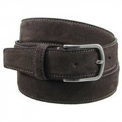 Men's suede belt MV36538 brown