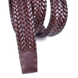 Men's belt brown elastic...