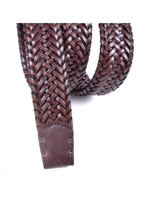 Men's belt brown elastic...