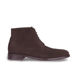 Suede lace-up men's boot 565