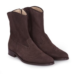 ladies suede ankle boot 3444