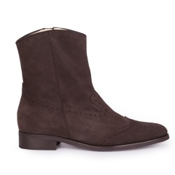 ladies suede ankle boot 3444