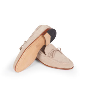 Zapatos castellanos originales de ante alpaca con suela de cuero rígida